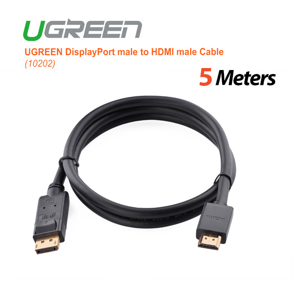 acbugndpmthdmim5m_01_4 UGREEN DisplayPort male to HDMI male Cable 5M (10204) - Image 1