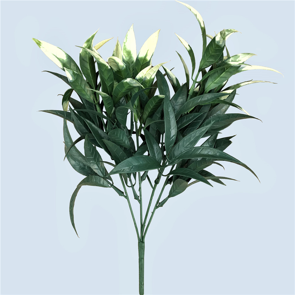 dlvs-13_32cm_uv_fire_retardant_lush_green_plus_white_bush White Tipped Willow Oak Stem UV Resistant 30cm - Image 1