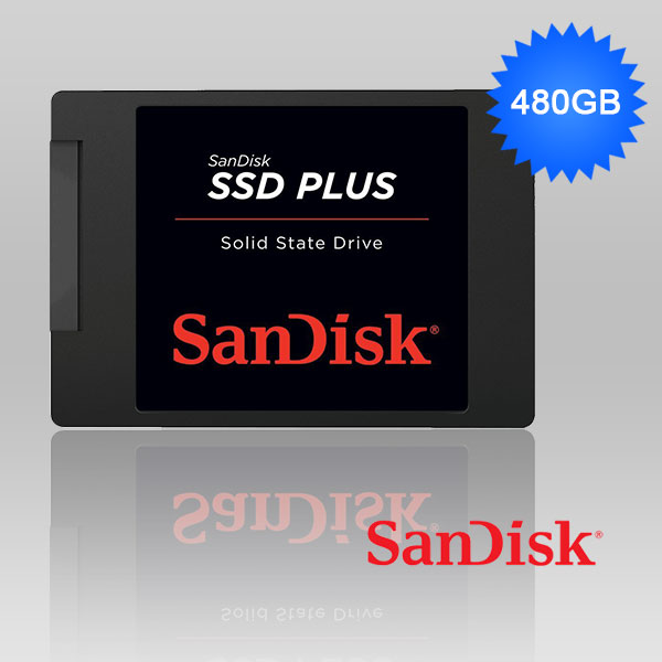 sdssda-480g_01 SanDisk SSD Plus 480GB 2.5 inch SATA III SSD SDSSDA-480G - Image 1