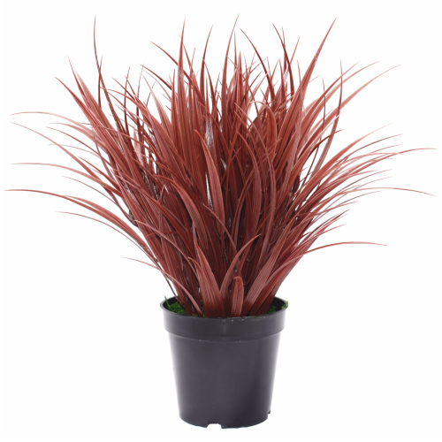 spider-burgundy-px_7 Artificial Ornamental Potted Dense Burgundy Grass 38 cm - Image 1