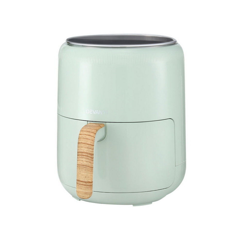 AF-K-G-5L-BU-202508041942-00 Devanti 5L Air Fryer Touch Control 1700W Green - Image 1