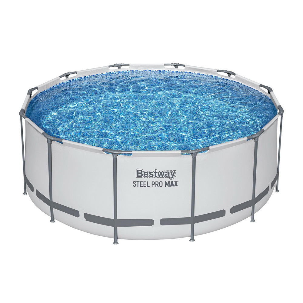 BW-POOL-R-366CM-56421-202507181428-00 Bestway 366cm Swimming Pool Above Ground Pools Round Filter Pump Cover Ladder - Image 1