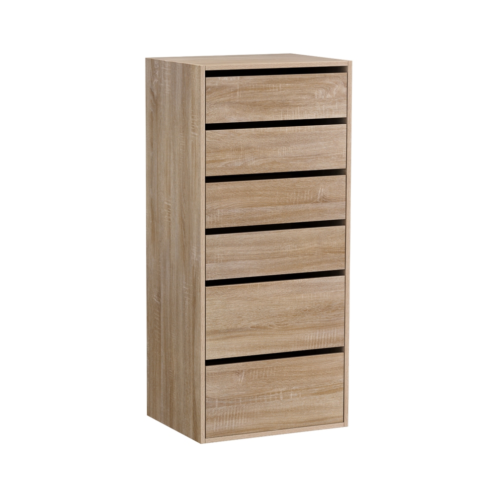 FURNI-N-CDR-6D-WD-AB-202509021613-00 Artiss 6 Chest of Drawers Dresser Tallboy Pine - Image 1