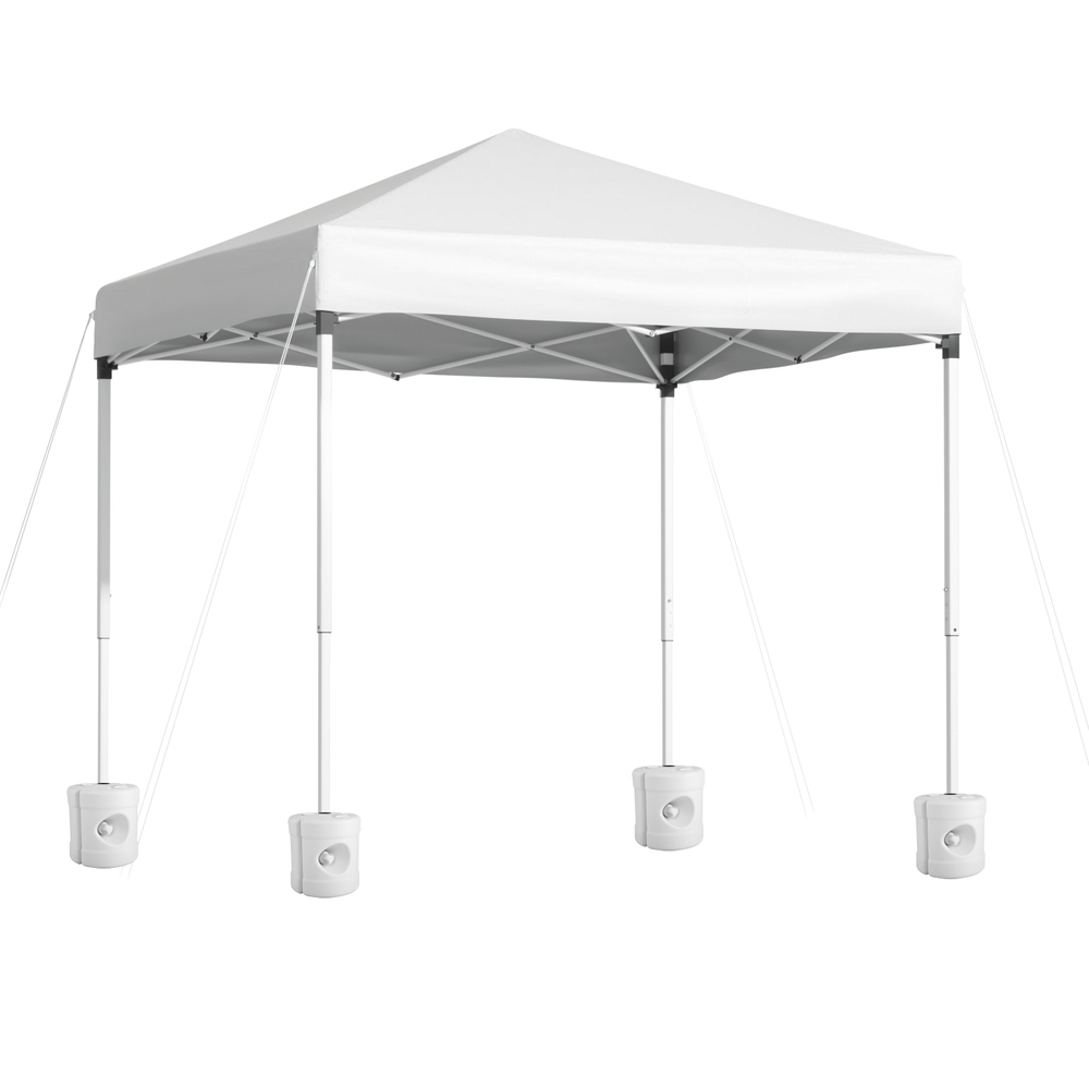 GAZEBO-T-2X2-F-EC-WH-BASE-202507101416-00 Instahut Gazebo 2x2m Outdoor Patio Garden Marquee Shade w/ Base Pods White - Image 1