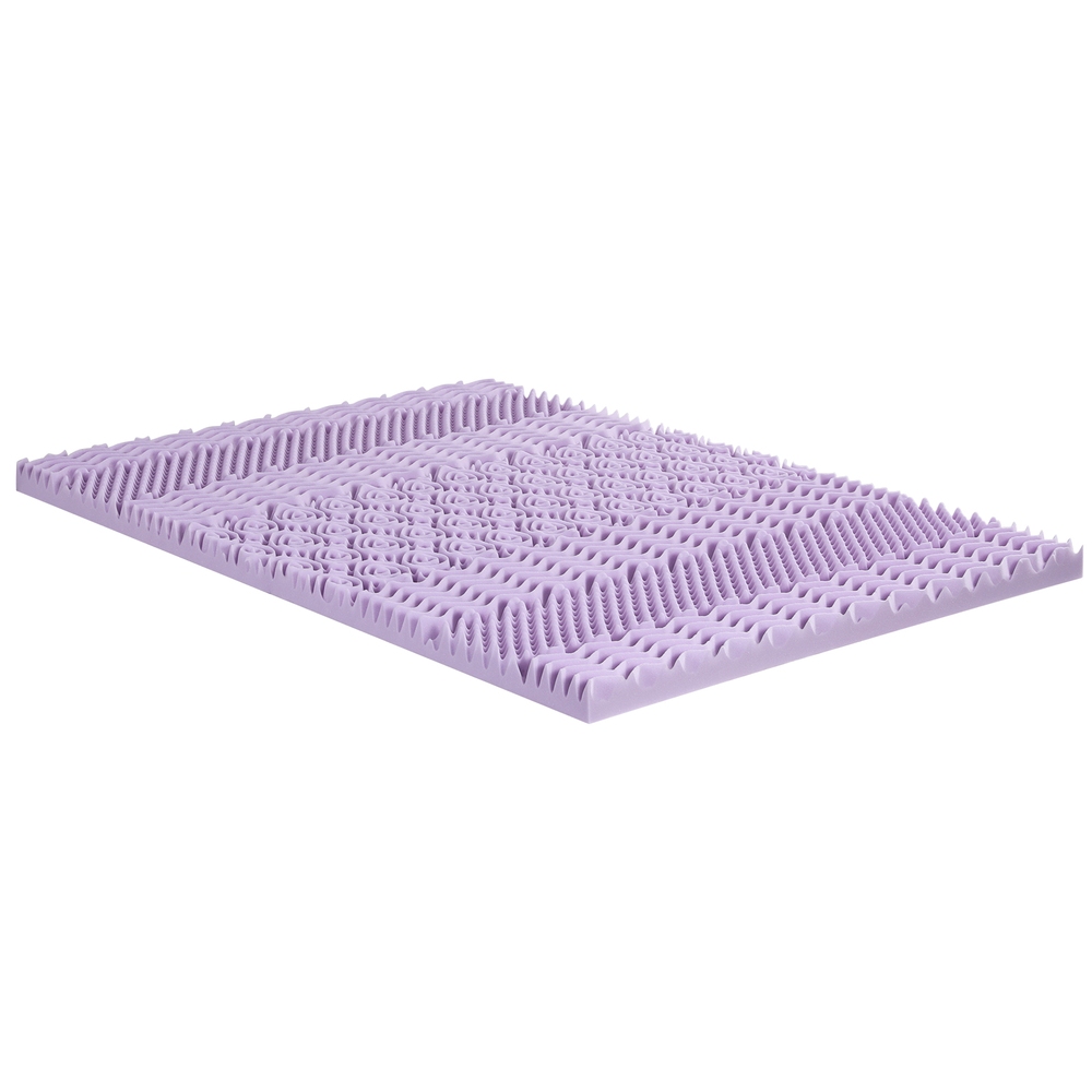 MATTRESS-TOP-7Z-8LA-D-202509042109-00 Giselle 8cm Memory Foam Mattress Topper Lavender Infused Bamboo Cover 7-Zone Double - Image 1