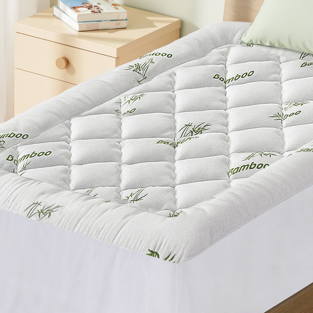TOPPER-BAM-5-KS-202508041808-06 Giselle Mattress Topper 5cm Pillowtop toppers Bamboo King Single - Image 1
