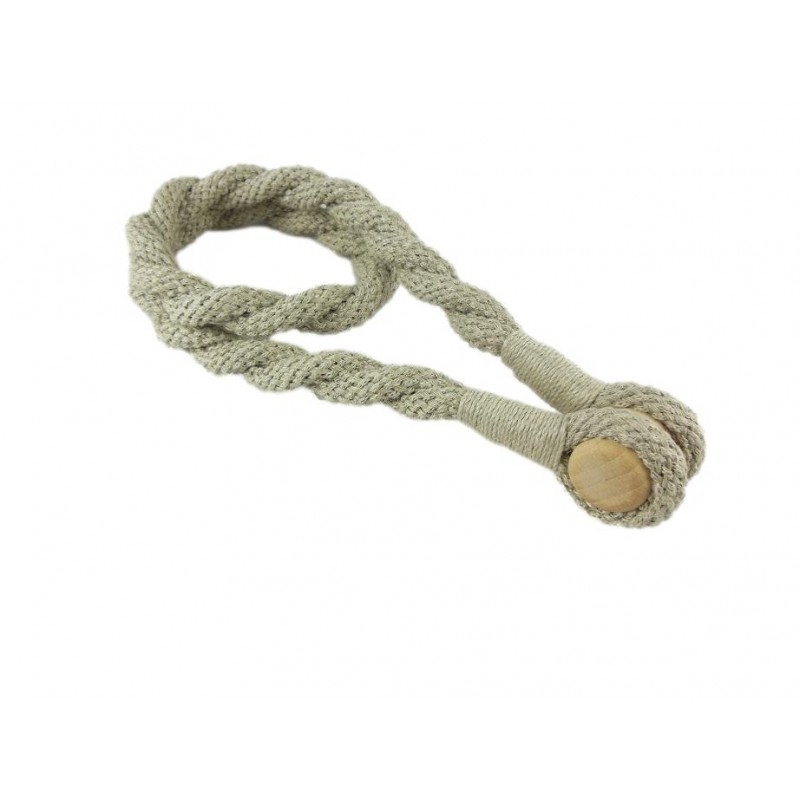 V1008-45511-18-202508121405-00 Magnetic weaved rope tieback Linen - Image 1