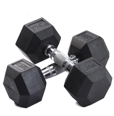 V1012-CURVE-SKU-132-202509190953-00 Curve Fitness Hex Dumbbells 60kg (2X30kg) - Image 1