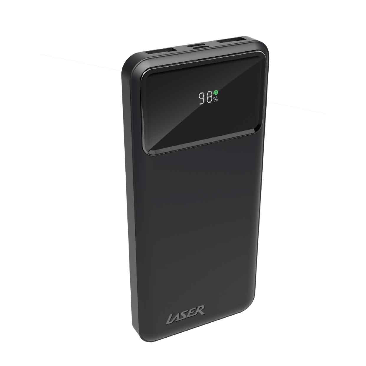 V1031-PB-10K24BK-712-202507221421-00 Laser 10000mAh Powerbank 18W PD with LED Indicator Black - Image 1