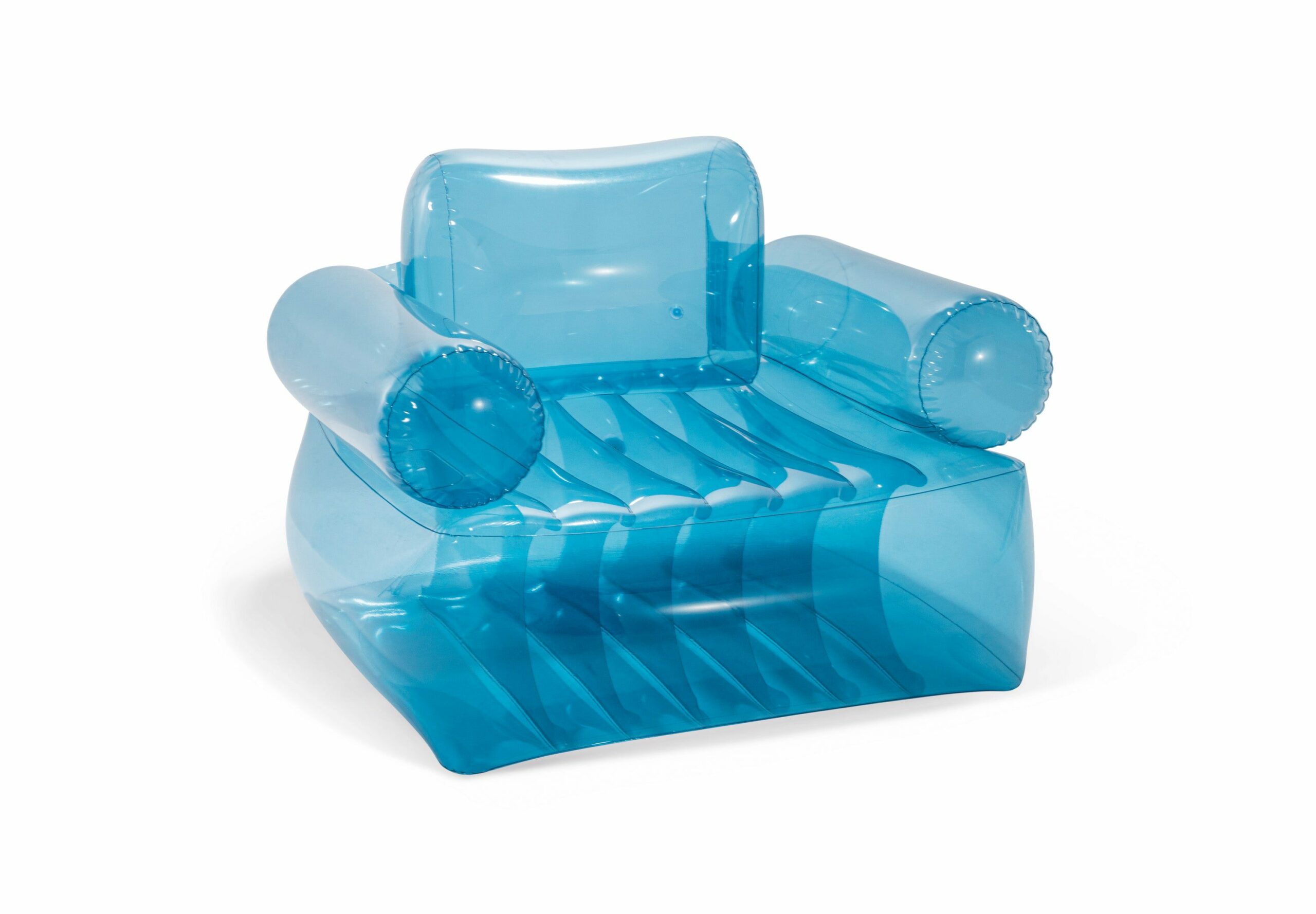 V1032-IXCHAIR-66503_B-202508201026-00 Intex Transparent Blue Inflatable Armchair 66503 - Image 1