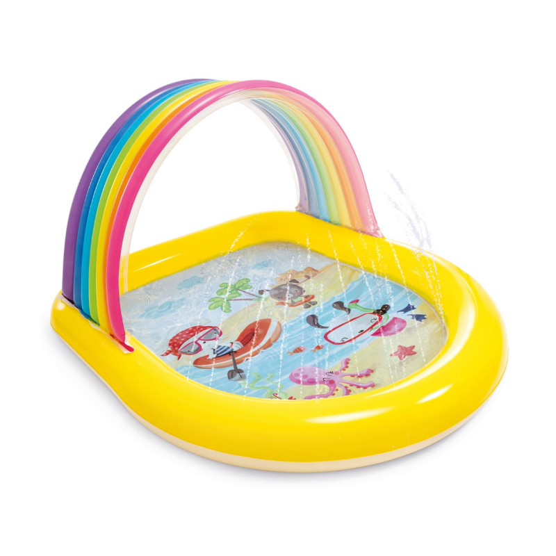 V1032-IXRAINBOWARCH-57156-202508200940-00 Intex Rainbow Arch Inflatable Spray Kiddie Pool 57156 - Image 1