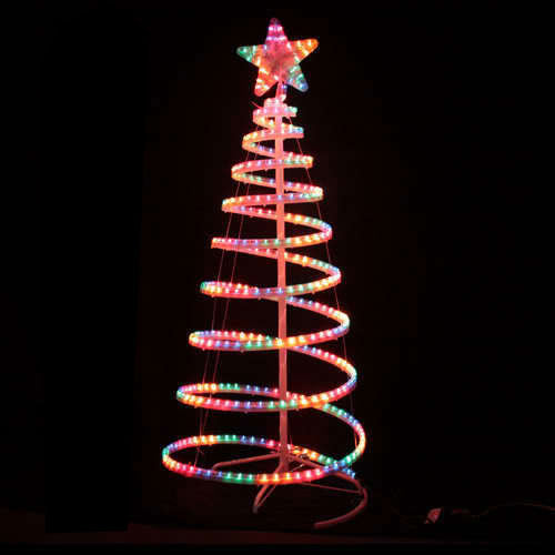 V1060-11001TREE-202508141935-00 Samland Led 145cm Rope Light Christmas Tree & Star Motif Xmas New - Image 1
