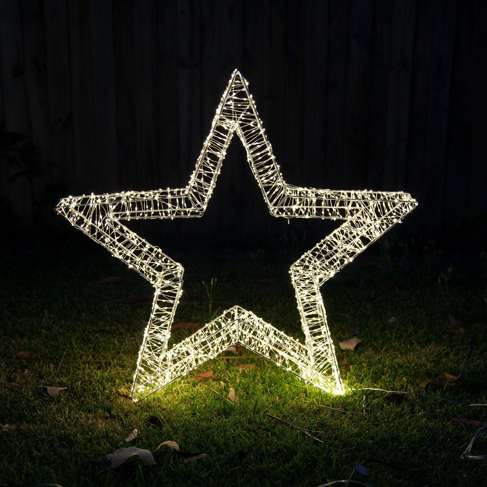 V1060-3DSTAR_S-202508141935-00 Samland 3D Frame Led Star Warm White for Christmas Decoration - 3Dstar_S - Image 1