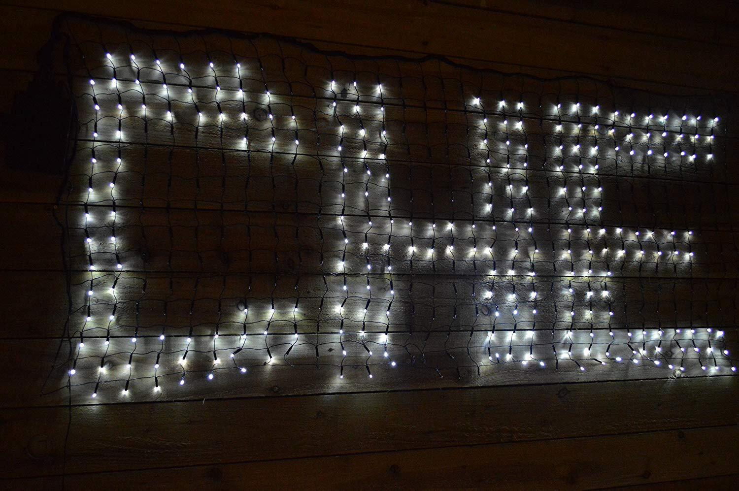 V1060-LED448K-W-202508141925-00 Samland 448 LED Programmable Scrolling Text Message Net Light 2m x 80cm in White - Image 1