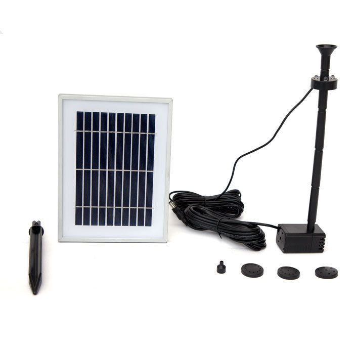 V1060-P003B-202508141945-00 Samland 6V 200LPH Solar Pump with Battery Backup Panel for Small Pond Fountain Feature - Image 1