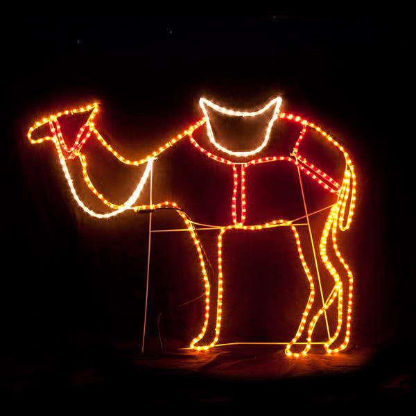 V1060-SN-043-202508141945-00 Samland Wise Men'S Camel Led Christmas Motif Rope Light Nativity - Image 1