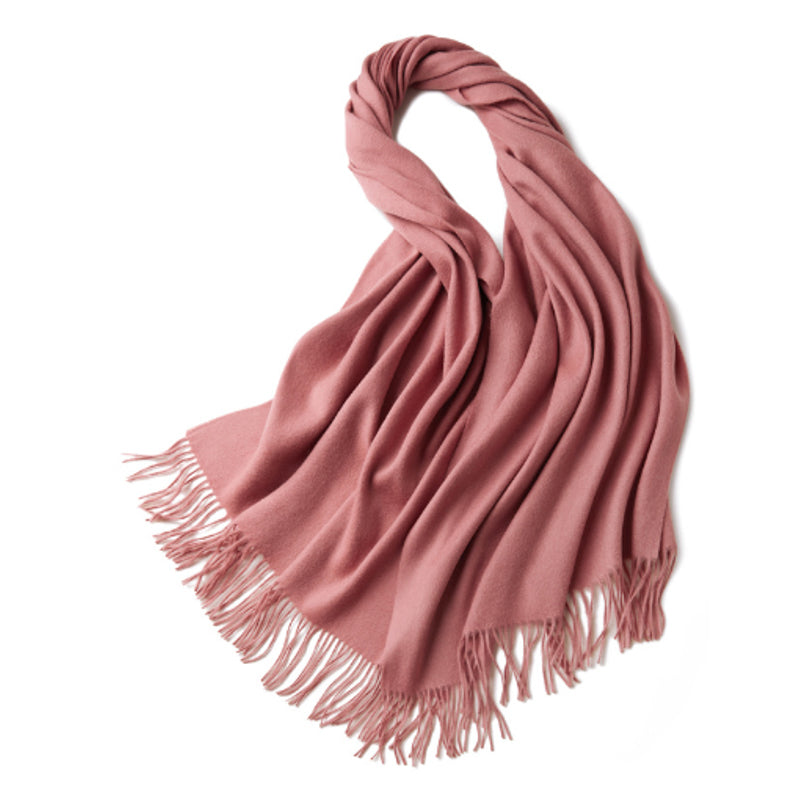 V1068-9353560047840-202509041415-00 100% MERINO VIRGIN WOOL SHAWL 970115 PINK - Image 1