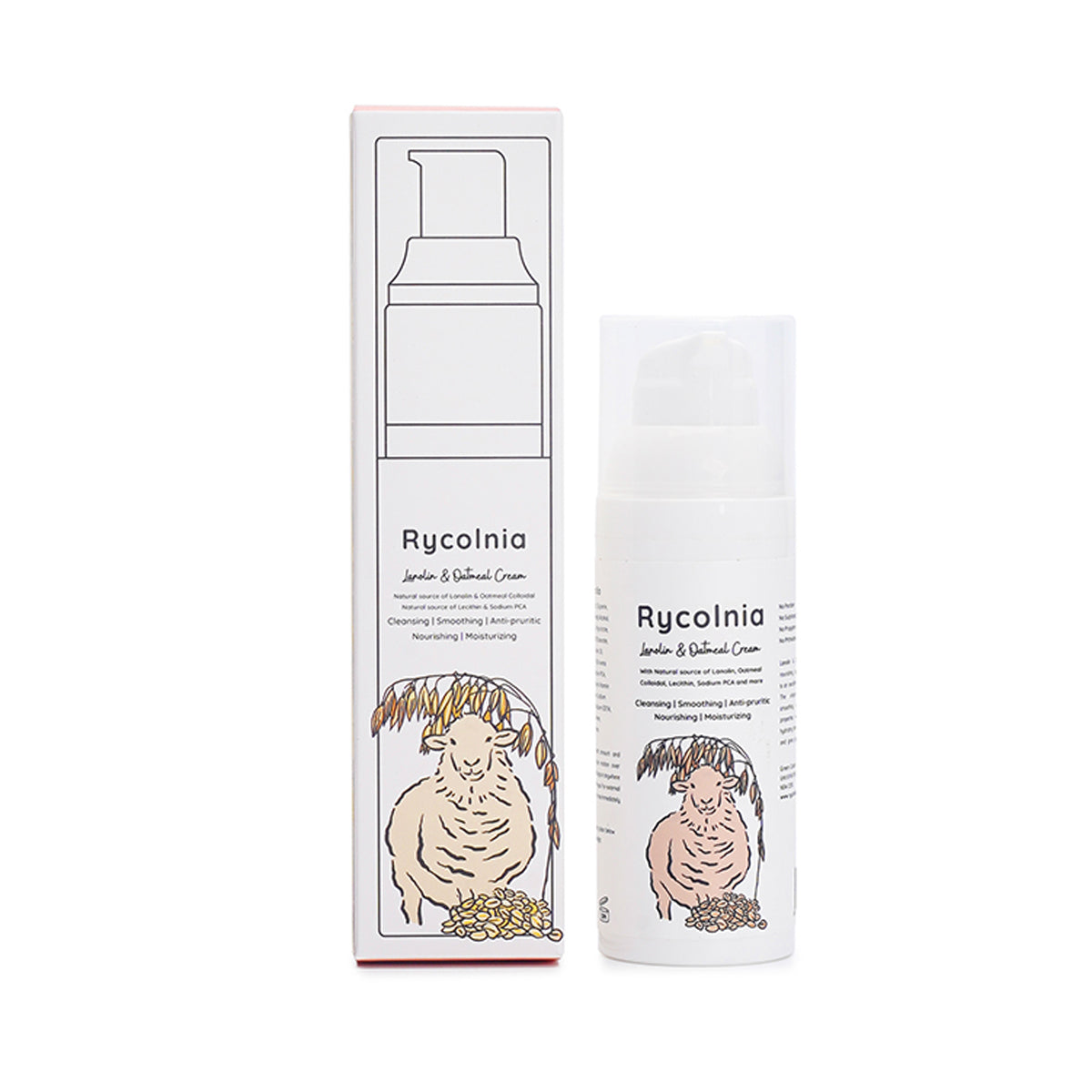 V1068-9356607001102-202509041415-00 Rycolnia Lanolin & Oatmeal Cream 50g - Image 1