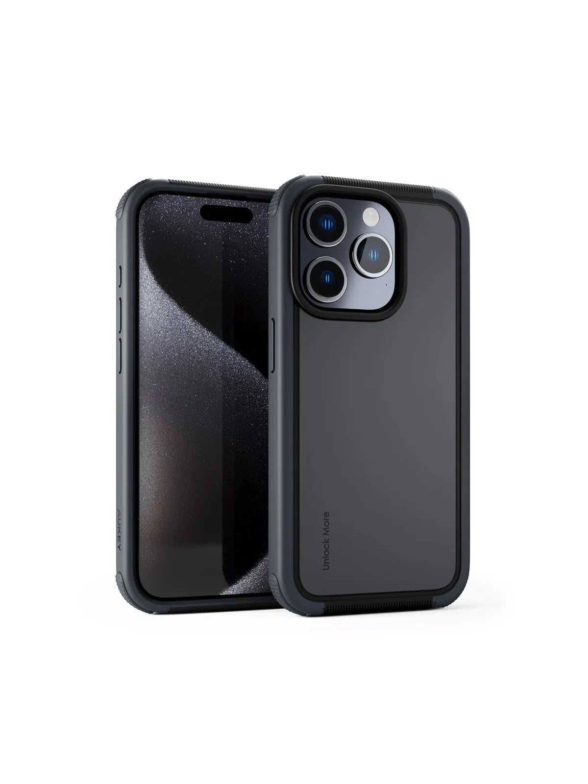 V1089-LLTSN1049793-202509030916-00 Aukey Urban Guard Elite Magnetic Hard-Shell iPhone 15 Pro Max Phone Case - Dark Gray (UG10D) - Image 1