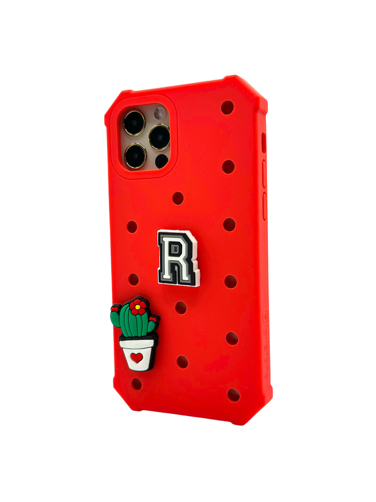 V1090-CASLOVKIDIPN13P-RED-202509101020-00 Lovefone Kids Silicone Case iPhone 13 Pro Red - Image 1