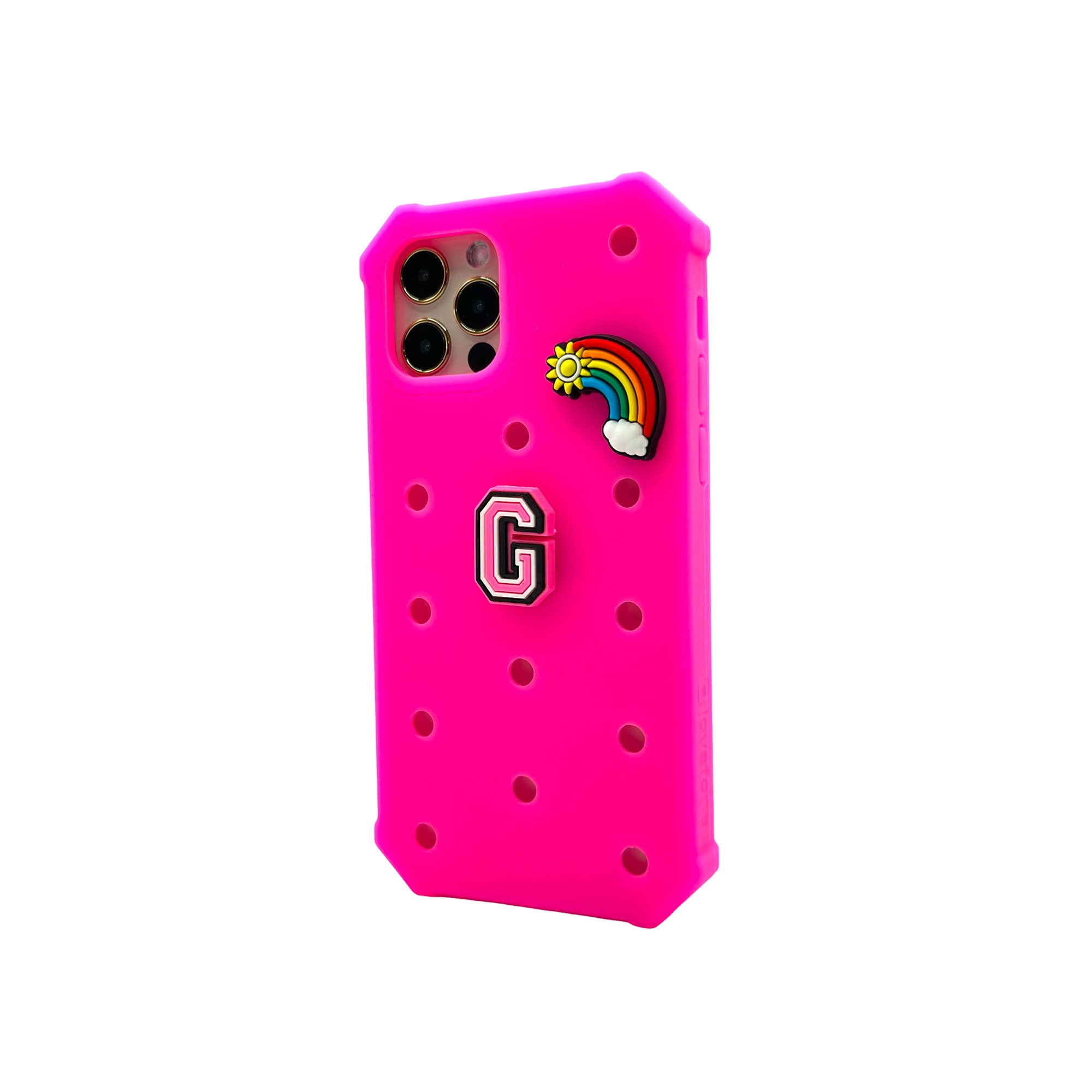 V1090-CASLOVKIDIPN15P-HPNK-202509101025-00 Lovefone Kids Silicone Case iPhone 15 Pro Hot Pink - Image 1