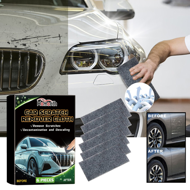 V1091-HME04-A014-6-BK1-202508221829-01 Homonth Car Scratch Remover Cloth, Car Scratch Repair Paint Polishing Scratch Refurbishment Maintenance Wipe - Image 1