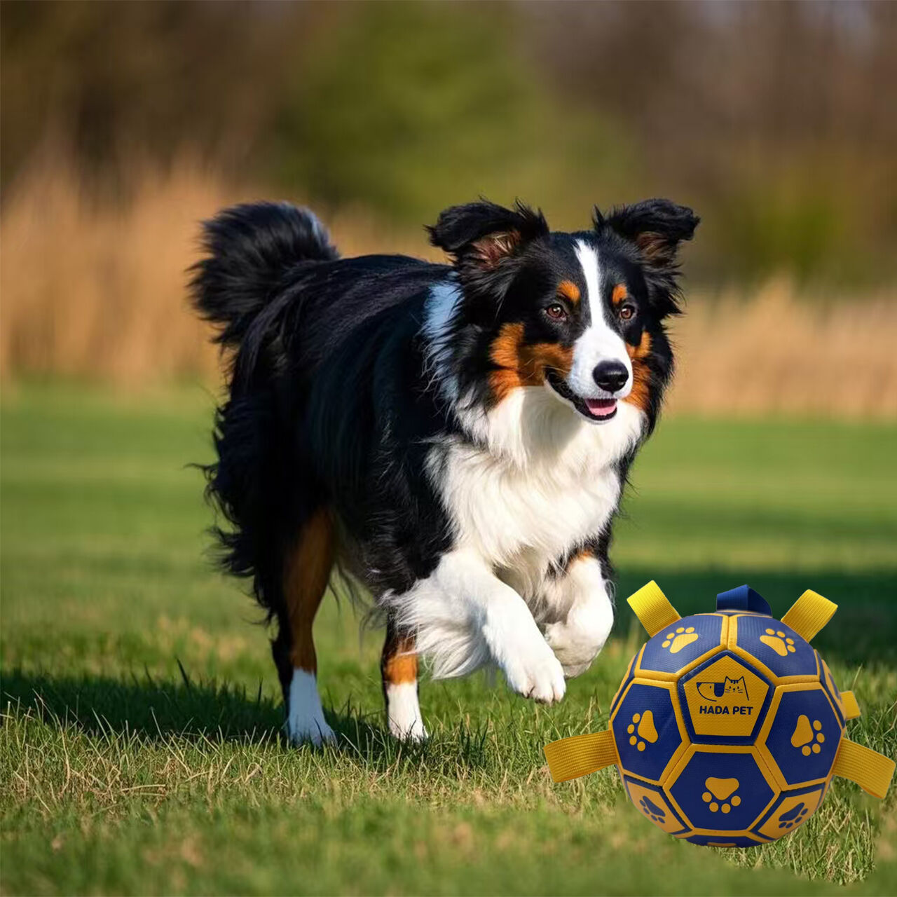 V1102-HYCWQ0001-202509151248-00 Dog toy with rope Little Yellow Duck plush interactive tennis, suitable for tug-of-war, birthday gift for small dogs, draggable and durable water ball, special for small and medium-sized dogs, made of high quality PU material, which can be kicked and play - Image 1