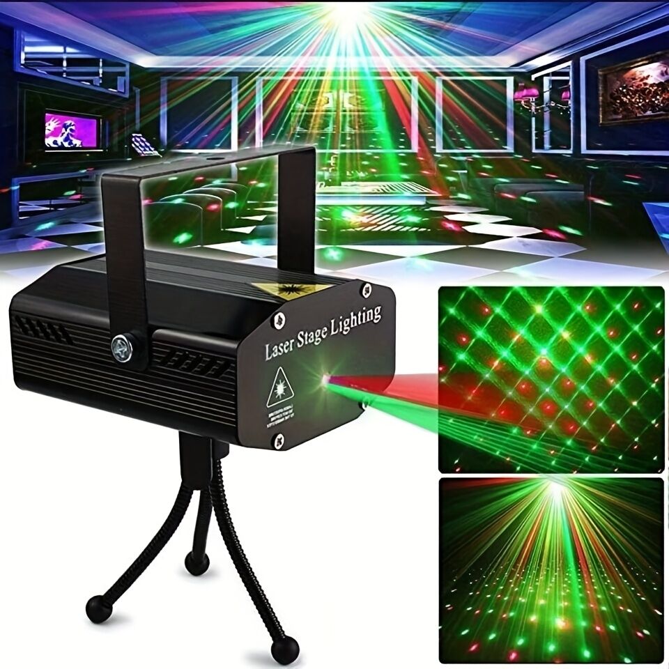 V1102-HYPD001-202509151334-00 Starlight laser party light - Colorful starry sky projection effect, designed for parties and family gatherings, Christmas holiday atmosphere light | Party lighting expert | Holiday gift selection - Image 1