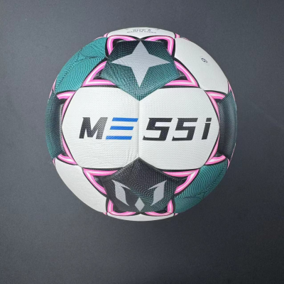 V1105-YAZQ-M02-202509111959-00 Commemorative high-quality No. 5 football - made of PU material, explosion-proof, waterproof, wear-resistant, soft and does not hurt feet. Three-piece set of net bag, air needle and air pump, suitable for competitions, training, indoor/outdoor entertainme - Image 1