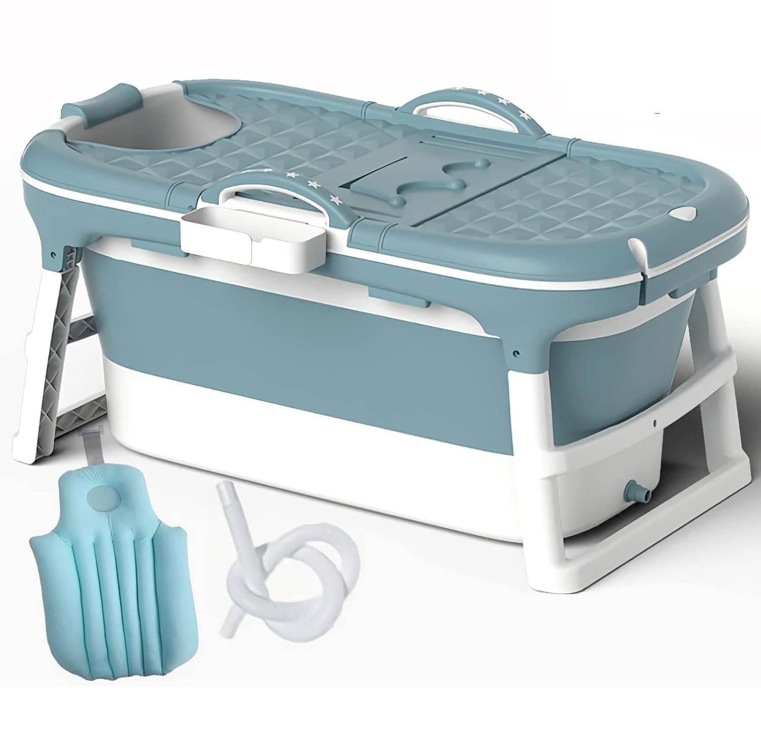 V178-36991-139661-00 Folding Portable Bathtub Freestanding Spa , Large 148 cm - Image 1