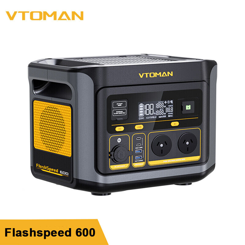 V178-67023-202508051005-00 FlashSpeed 600 600W 499Wh AC/DC Portable Power Station Generator - Image 1