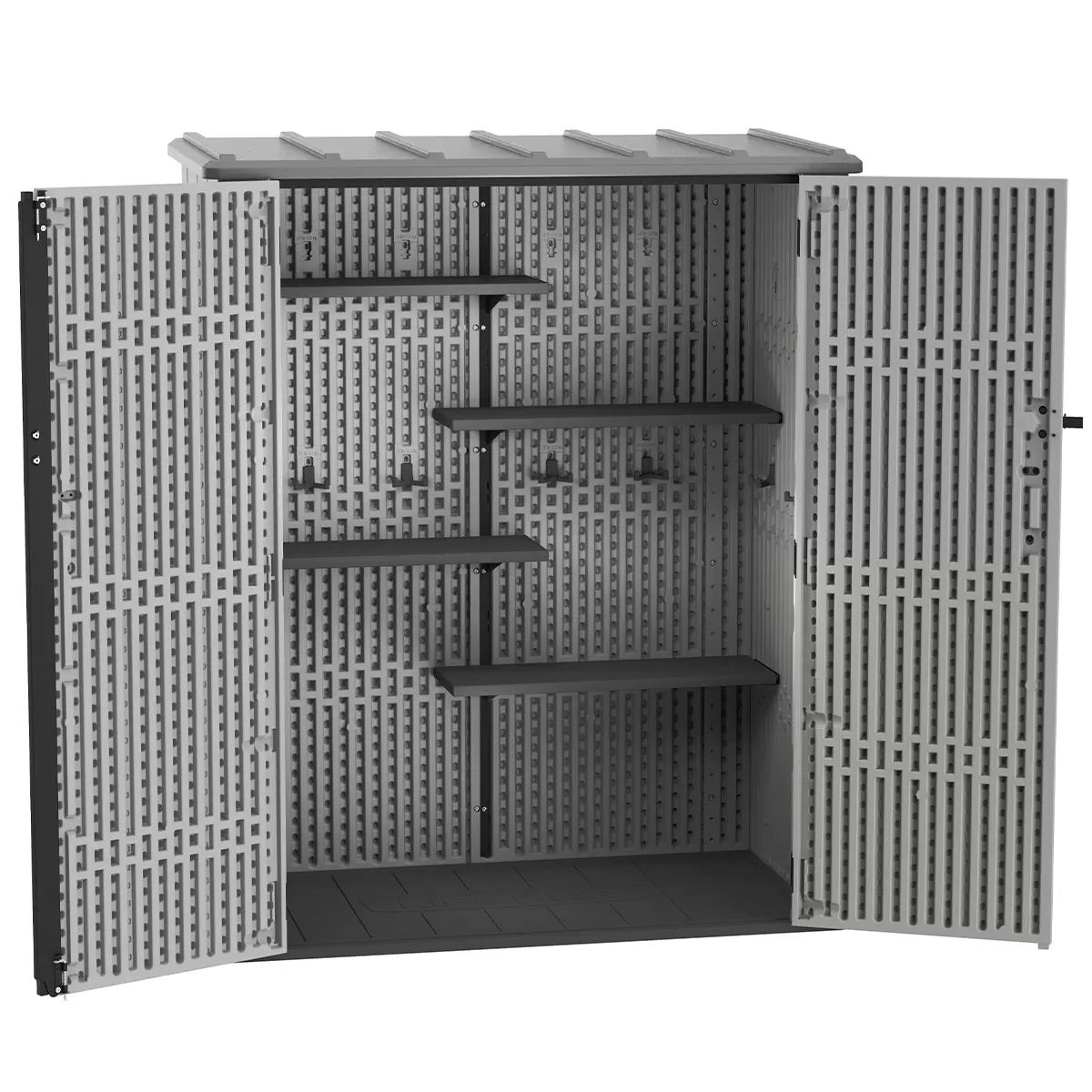 V178-67279-202508051040-00 Lifetime Vertical Shed With Shelves - Image 1