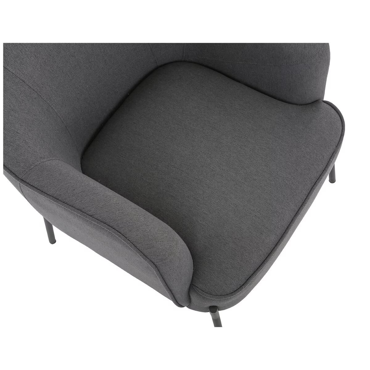 V178-67288-202508051040-00 Upholstered Armchair Dark Grey - Image 1