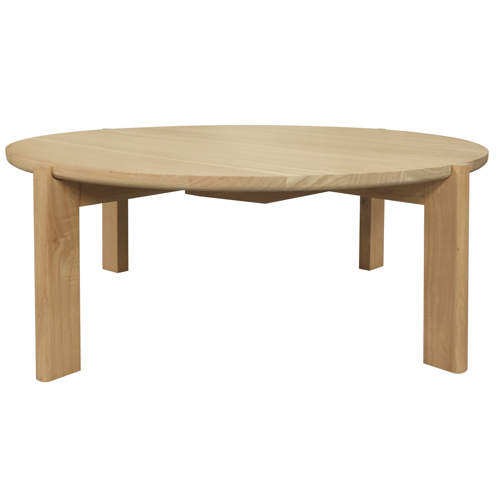 V199-CT110APNIW-202509091011-00 Adelle Round Coffee Table (Natural) - Image 1