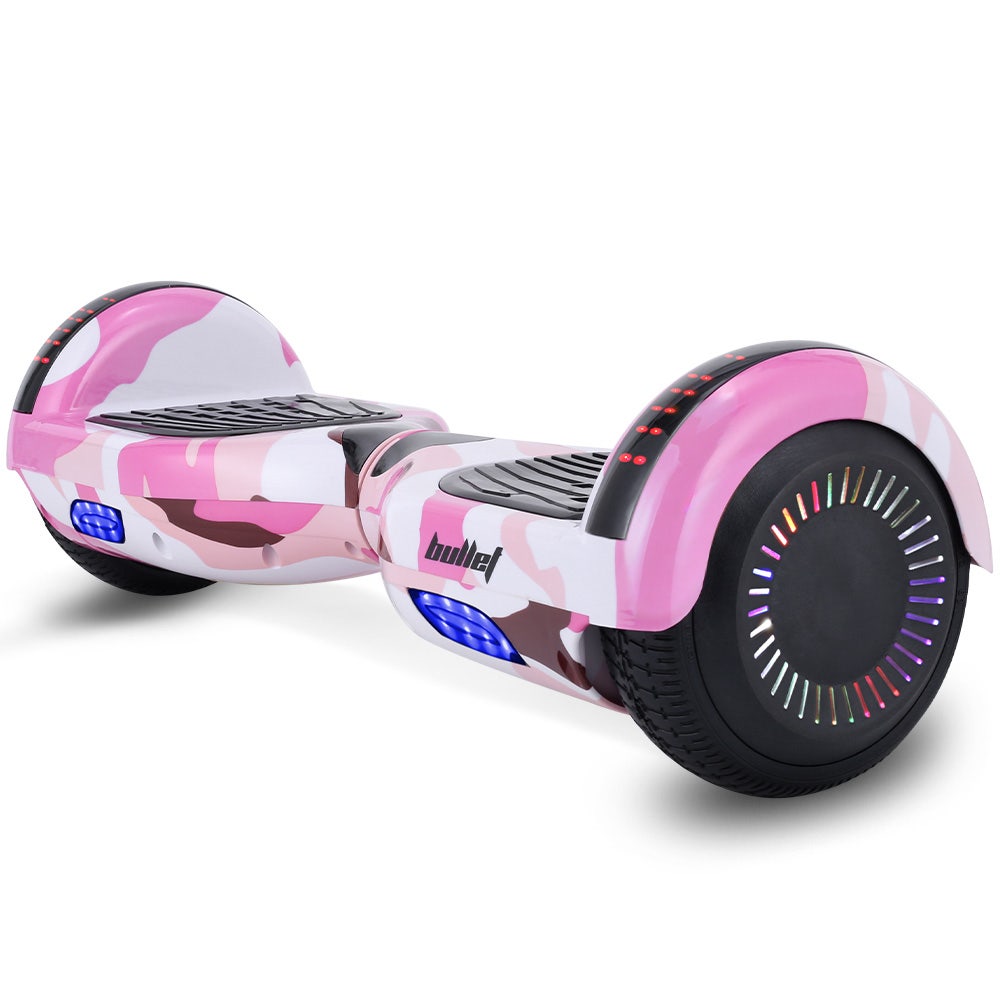 V219-TOYHVBBL6PCA-202509181605-00 BULLET SX-2000 Hoverboard Scooter, 500W Brushless, Superior Self Balancing System, UL Certified, LED Lights, Pink Camo - Image 1