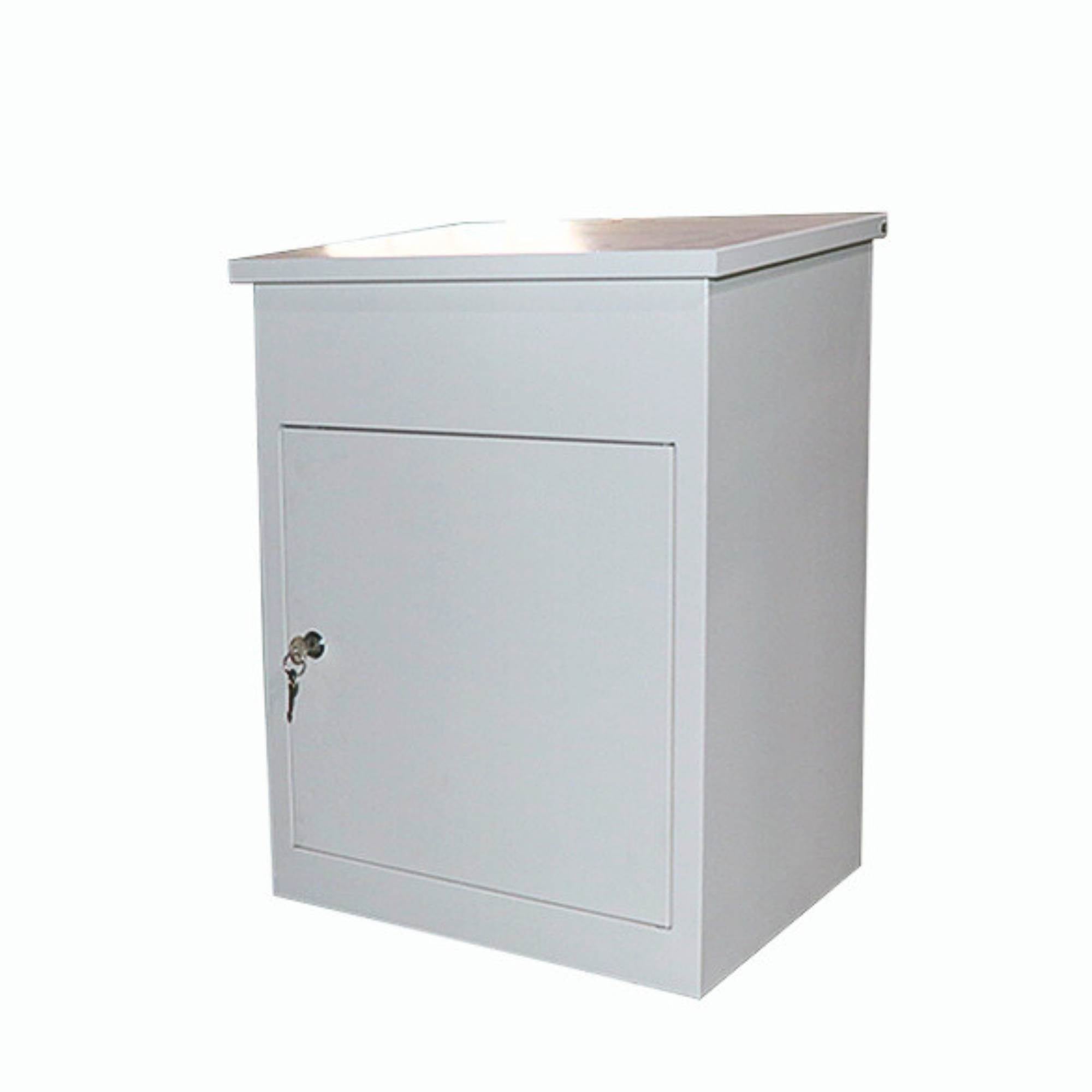 V238-SUPDZ-40998762184784-202508280310-00 Parcel Delivery Drop Box Mailbox - Secure Home Package Locker 44x35x58cm White - Image 1
