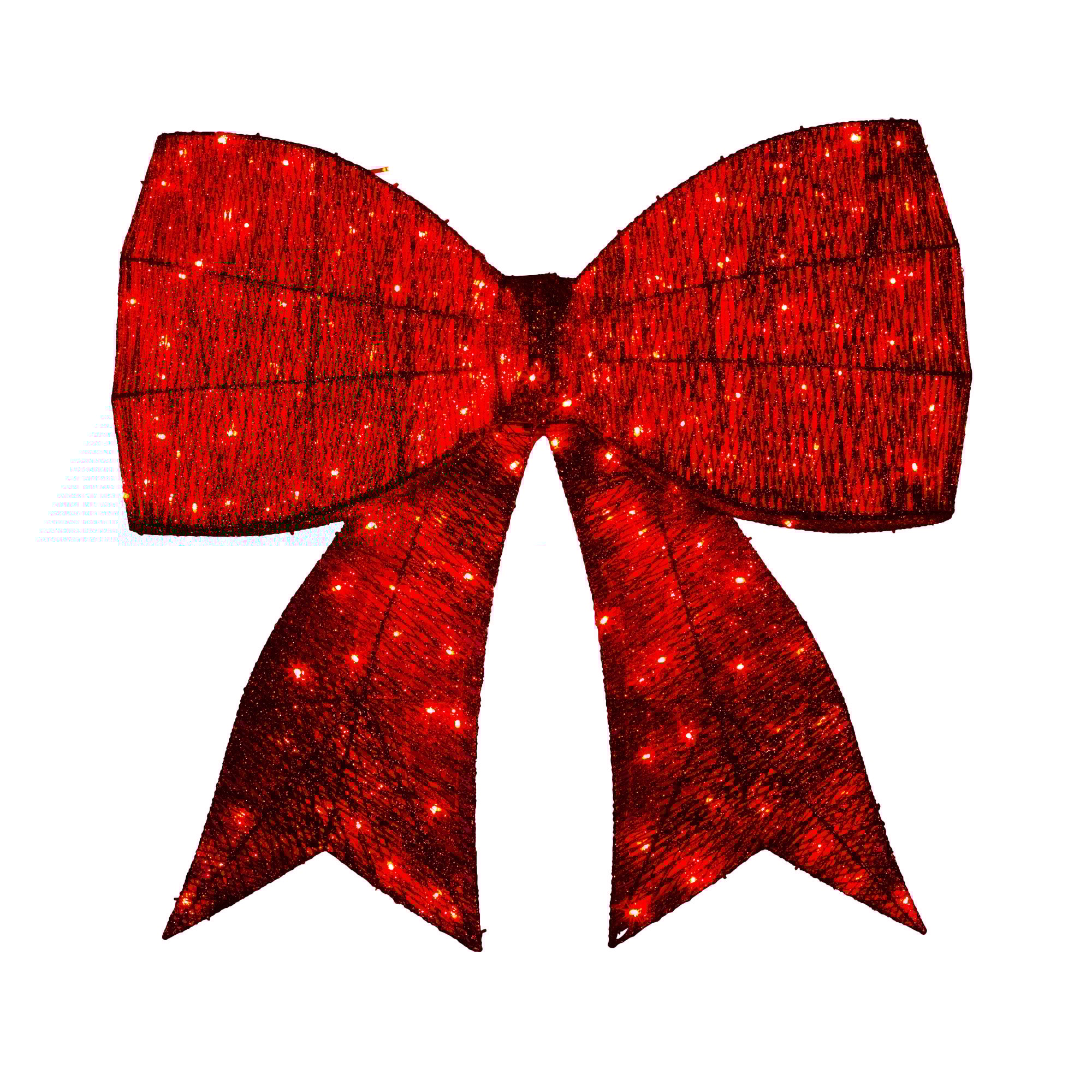 V240-112_SB403-202509051050-00 Christabelle 91cm Christmas Display Bow With Led And Twinkle Lights Festive Decoration - Image 1