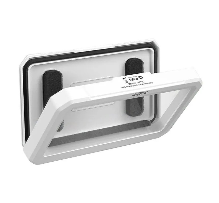 V28-ELECHOWPC008-202509221025-00 CHOETECH WPC008 Bathroom Waterproof Phone holder (up to 6.7-inch) White - Image 1