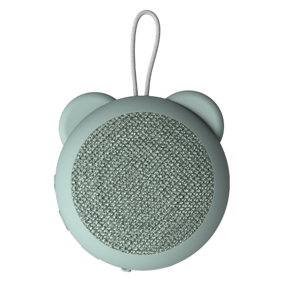 V398-KFKRX08-202508251020-00 Kreafunk Kids Roar Bluetooth Speaker - Dusty Green - Image 1