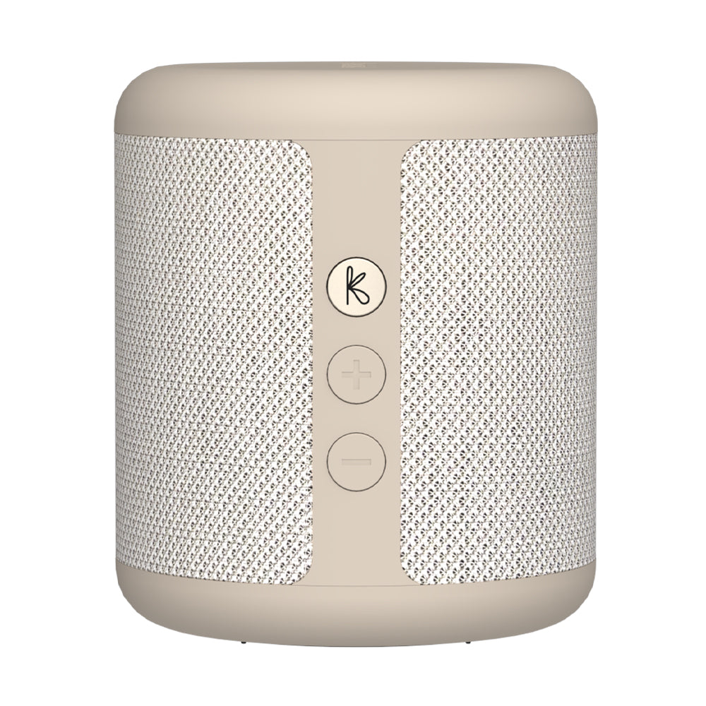 V398-KFRX19-202508251026-00 Kreafunk Karl Bluetooth Speaker - Ivory Sand - Image 1