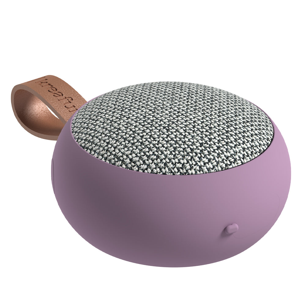 V398-KFWT143-202508251025-00 Kreafunk Ago 2 Fabric Bluetooth Speaker - Calm Purple - Image 1
