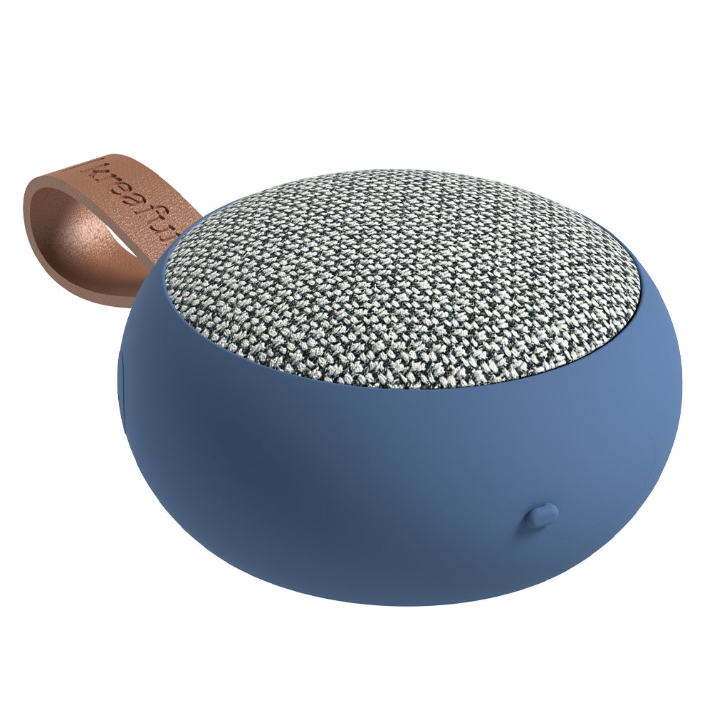 V398-KFWT144-202508221625-00 Kreafunk Ago 2 Fabric Bluetooth Speaker - River Blue - Image 1