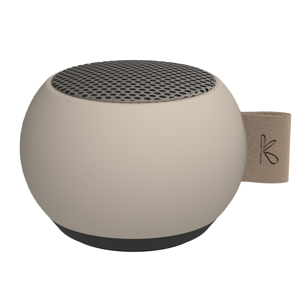 V398-KFWT159-202508251021-00 Kreafunk Ago Mini Bluetooth Speaker - Ivory Sand - Image 1