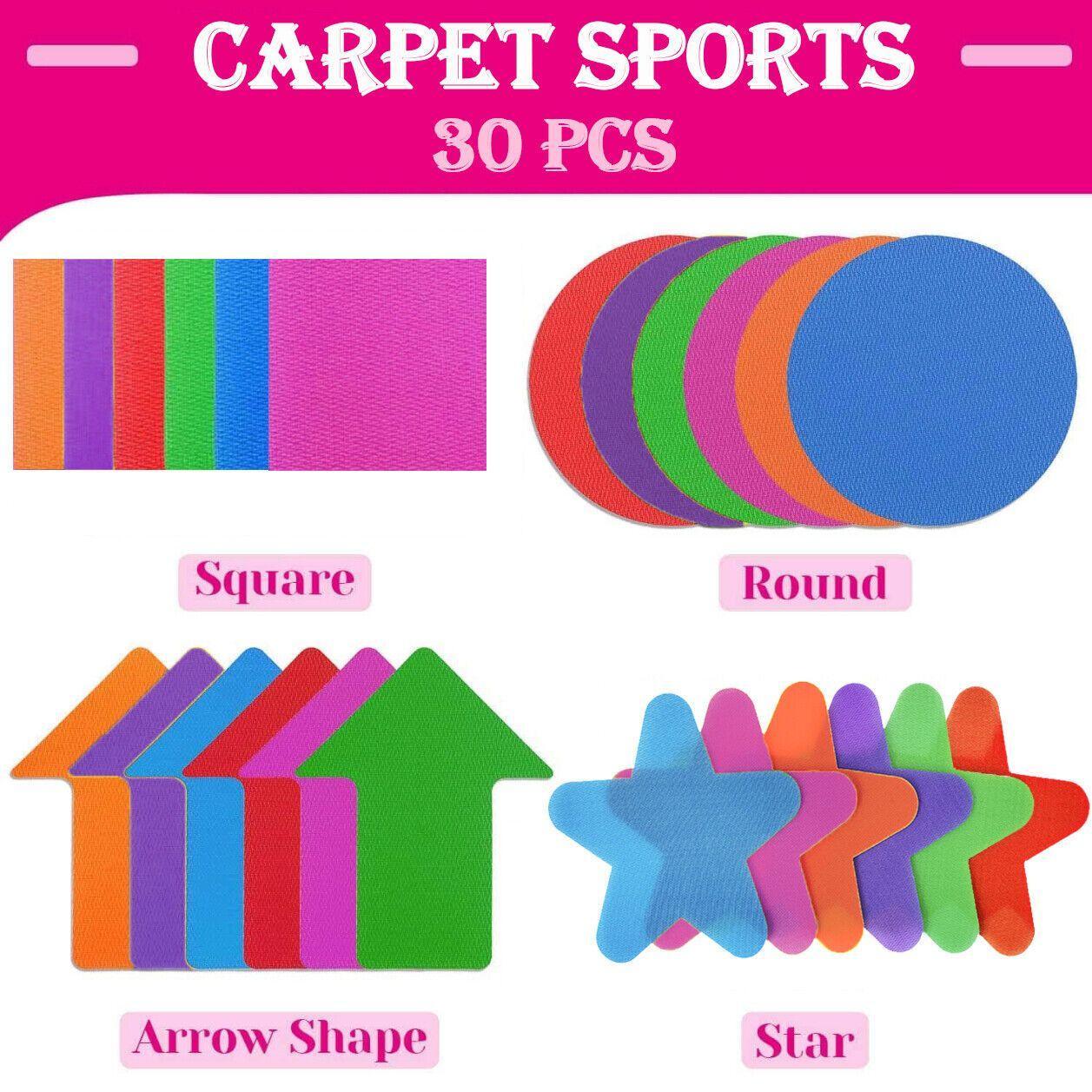V528-14A1ARROWSHAPE-ARROW13128-202510010000-00 Classroom Sit Dots Carpet Spot Markers 30pcs Circles Stars Arrows Teaching Tool - Arrow - Image 1