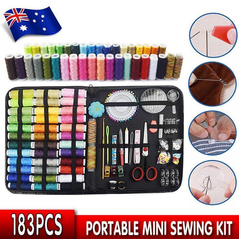 V528-183PCSSEWINGKIT-582860-202509251516-00 Sewing Kit 183Pcs Portable Mini Premium Travel Home Beginner Emergency - Image 1