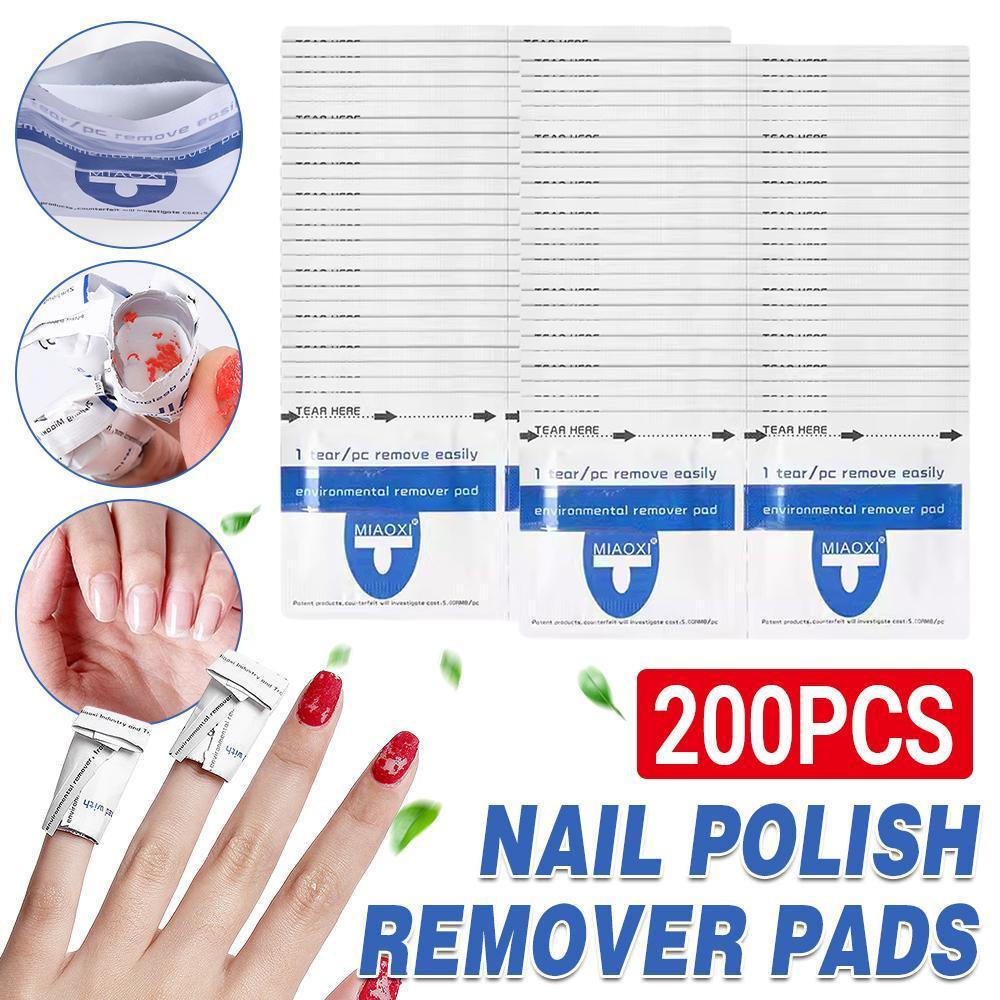 V528-200X-POLISHREMOVER-689780-202509251604-00 Disposable Nail Polish Remover UV Soak Off Acetone Art Removal Gel Wraps Cleaner - Image 1