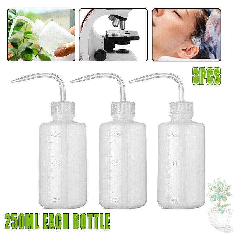 V528-3PCSSQUEEZEBOTTLES-458863-202509251454-00 3Pcs 250ml Tattoo Wash Bottle Soap Squeeze Bottle Gardening Lab Use - Image 1