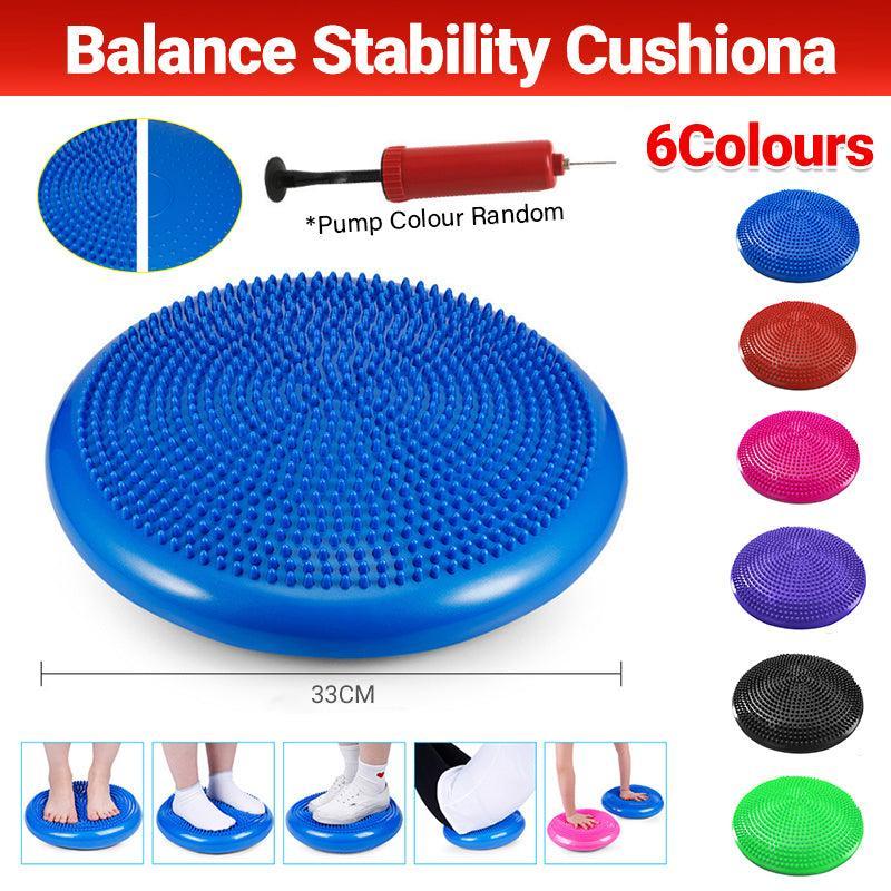 V528-9360101024420-202510011100-00 Balance Stability Cushion Wobble Air Disc Ankle Knee Strength Rehab Exercise - Red - Image 1