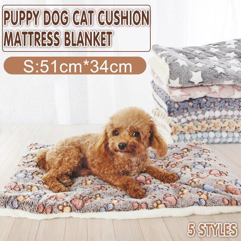 V528-9360312025094-202510010609-00 S Size Puppy Dog Cat Cushion Mattress Blanket Bed Soft Warm Pet Pad Winter Kennel House - Pink Bear - Image 1