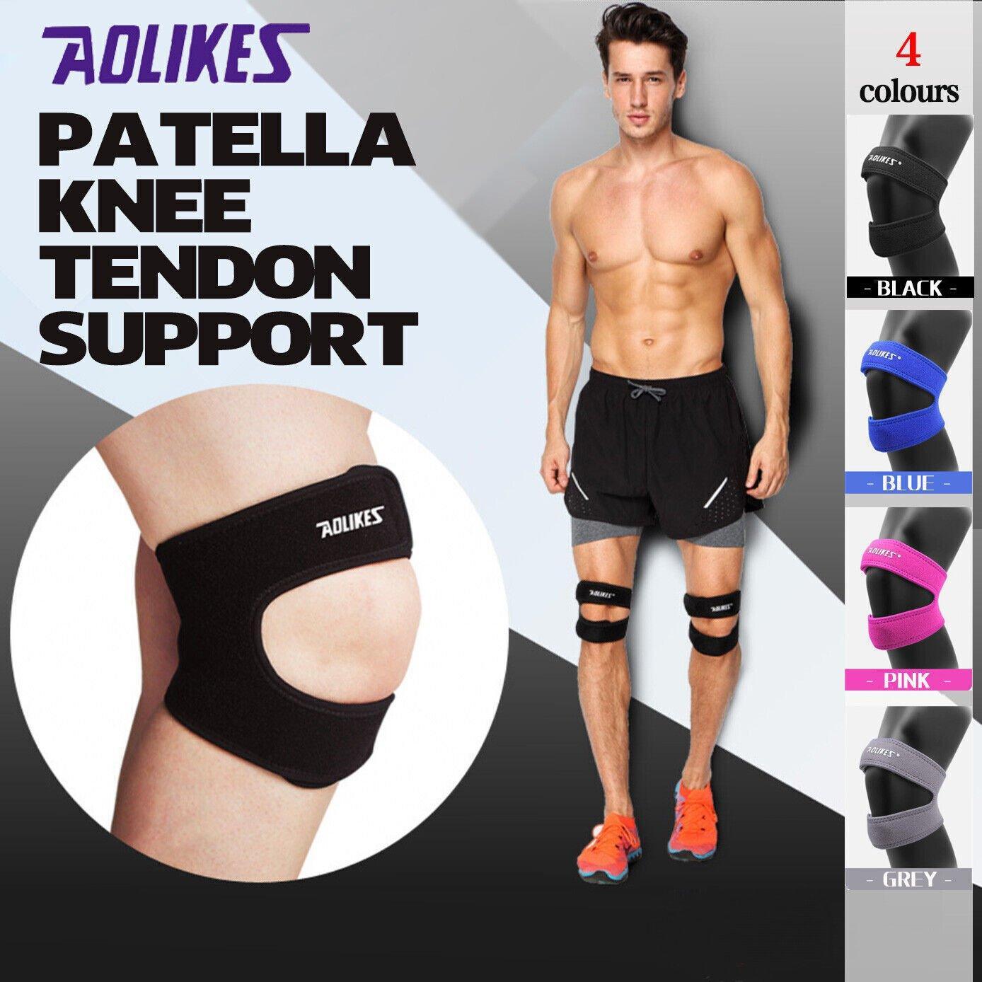 V528-9360312051987-202509301600-00 Knee Strap Running Jumper Patella Gel Support Brace Sport Protector Wrap Men - Pink *1 Unit - Image 1
